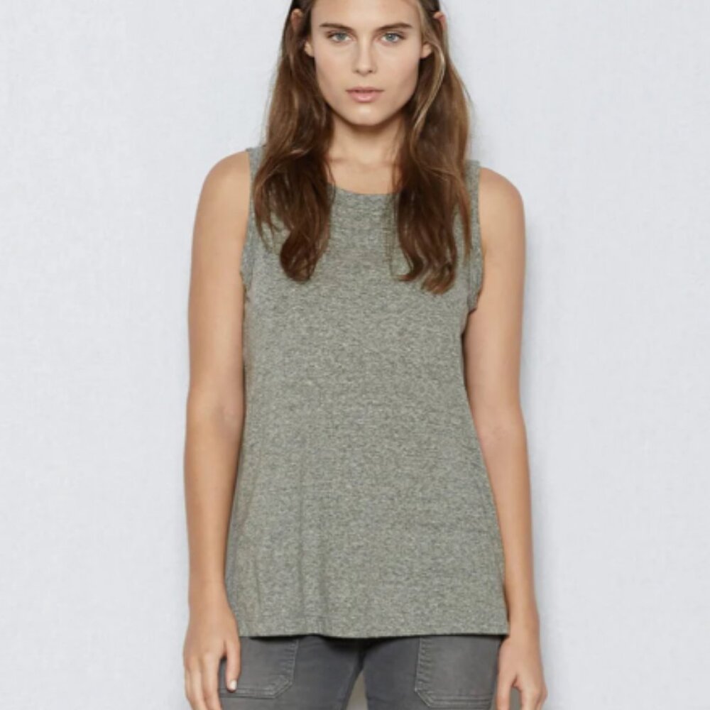 Current/Elliott The Muscle Tee Heather Grey Size 1/Small